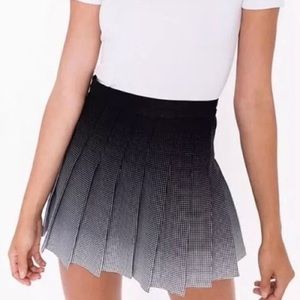 American Apparel Black and White Tennis Skirt
